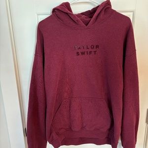 Taylor Swift Lover Maroon Hooded Sweatshirt
